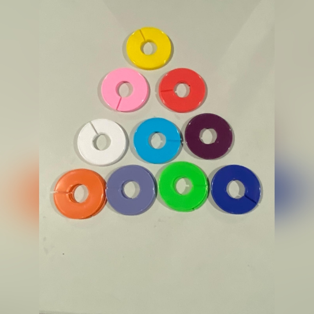 New 30 Pcs Of Colorful Plastic Blank Closet Organizer Dividers Set
